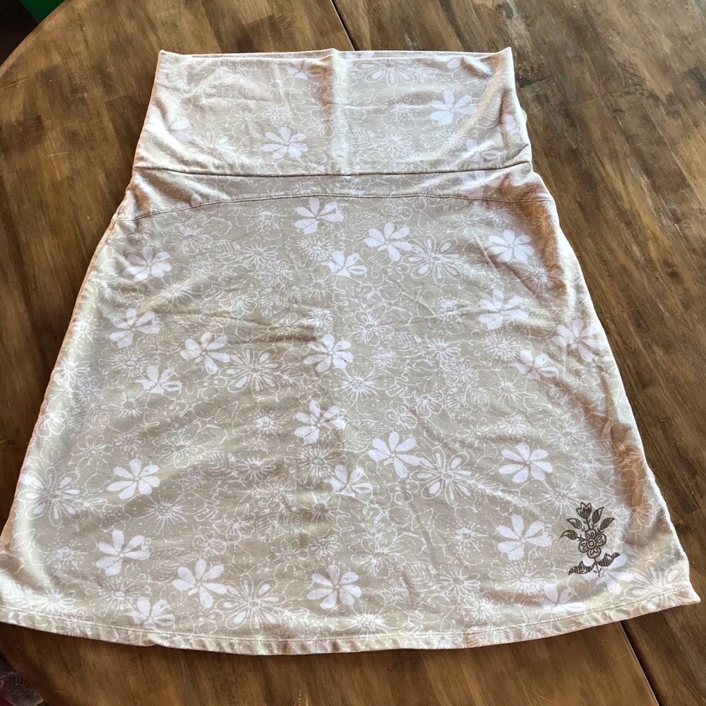 Eddie Bauer (L) Floral A Line Skirt, Cotton